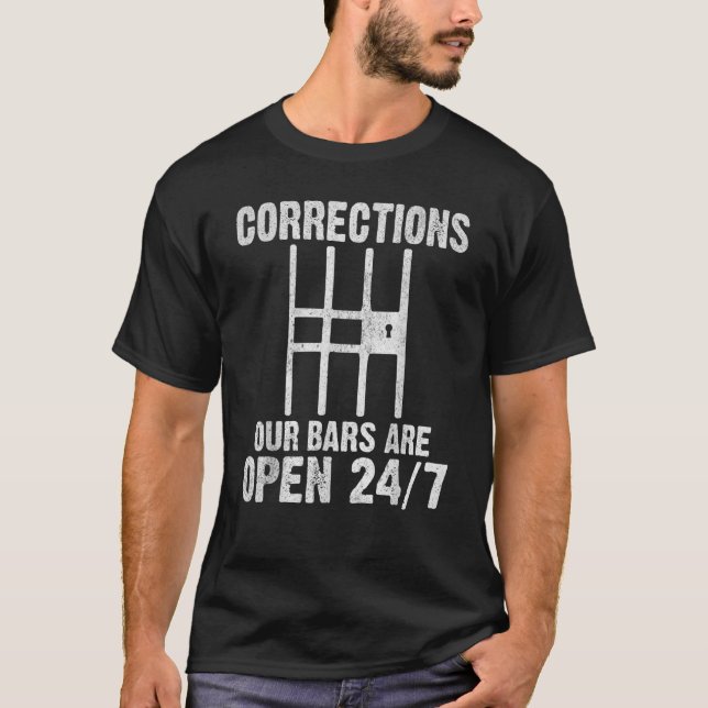 T-shirt Service correctionnel Service pénitentiaire (Devant)