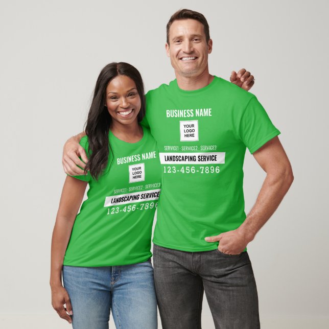 T-shirt Service d'aménagement payant Code QR Logo travail  (Unisexe)
