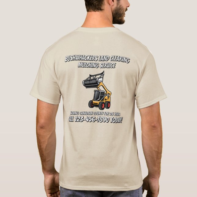 T-shirt Service de débroussaillage personnalisé par broyag (Dos)