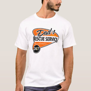 T-shirt Service de délivrance du papa 24/7 - Harley orange
