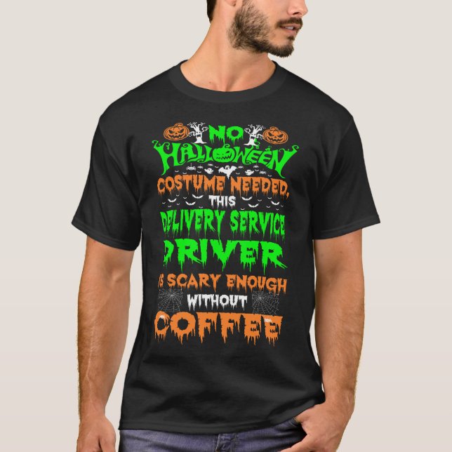 T-shirt Service de livraison de costumes Halloween - Peur  (Devant)