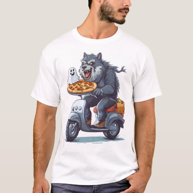 T-shirt Service de livraison de monstres (Devant)