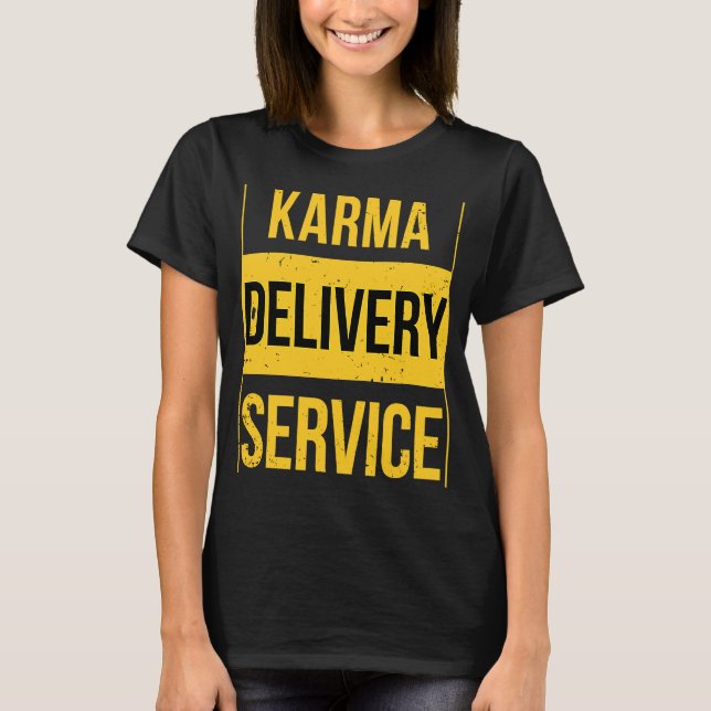 T-shirt Service de livraison Karma (Devant)