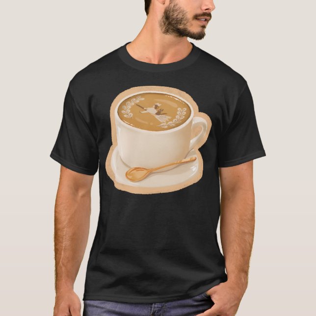 T-shirt Service de livraison Kiki S Latte Cafe Art (Devant)
