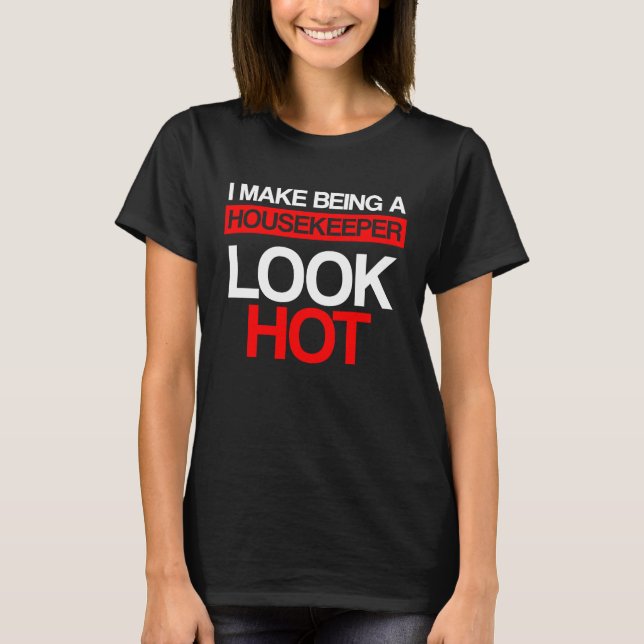 T-shirt Service de ménage de garde à chaud (Devant)