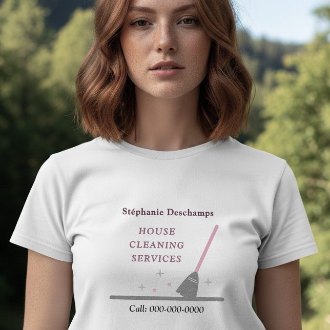T-shirt Service de nettoyage des maisons (House Cleaning Service T-Shirt)