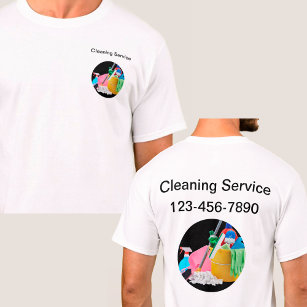 T-shirt Service de nettoyage Logo de l'entreprise Chemises
