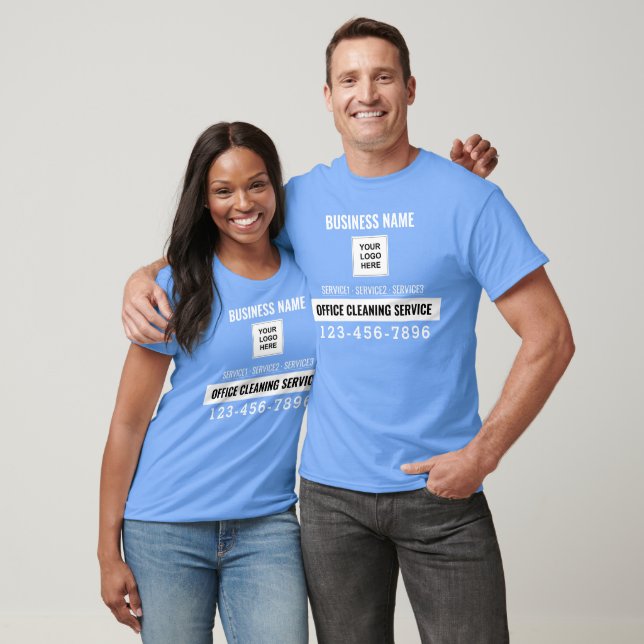 T-shirt Service de nettoyage Office Code QR Logo travail p (Unisexe)