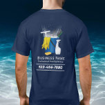 T-shirt Service de nettoyage professionnel Détail auto Mar<br><div class="desc">Service de nettoyage professionnel Détail automatique Navy Chemises Bleues.</div>