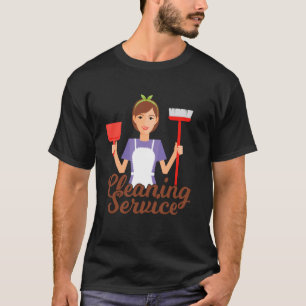 T-shirt Service de nettoyage Semaine d'entretien ménager H
