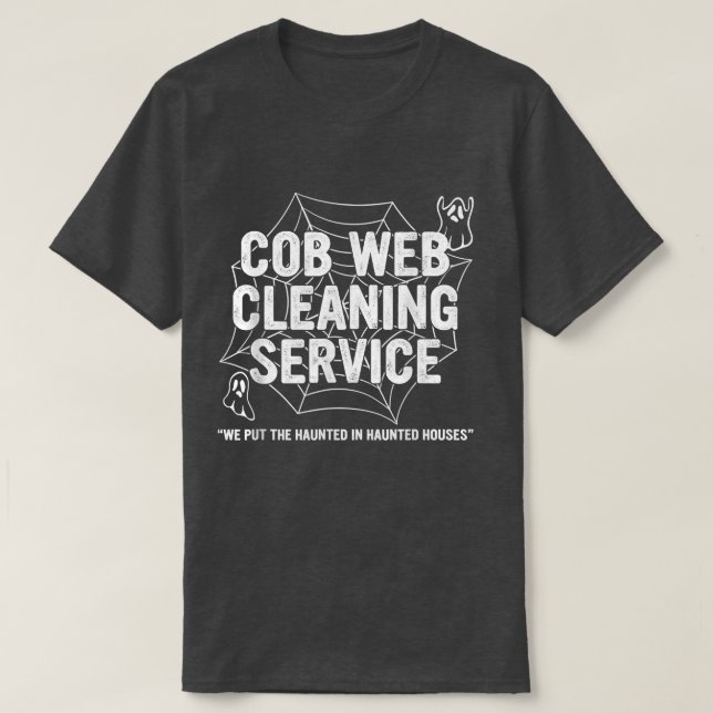 T-shirt Service de nettoyage Web Cob Vêtements Jour d'Hall (Design devant)