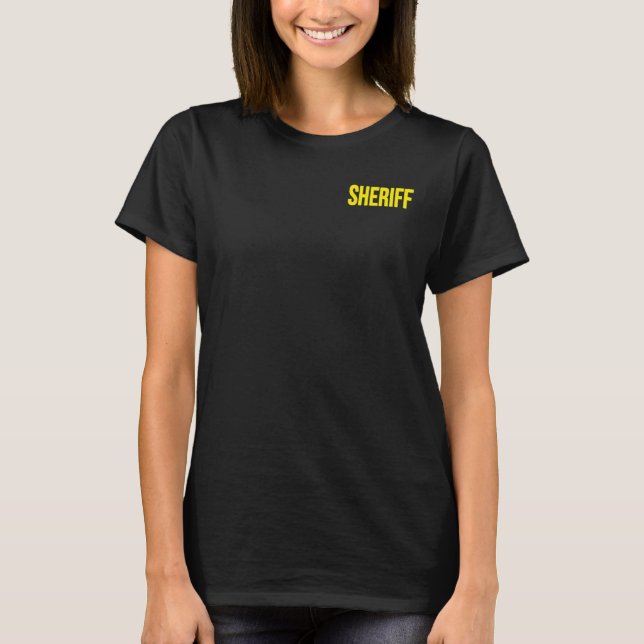 T-shirt Service de police du shérif Uniforme (Devant)