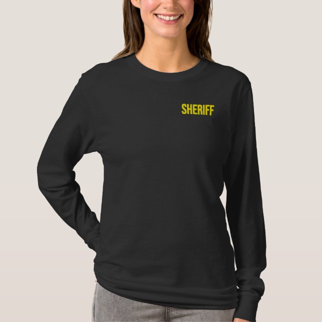 T-shirt Service de police du shérif Uniforme (Devant)