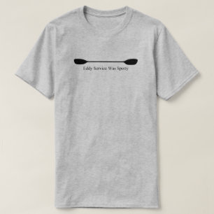 T-shirt Service de remous était inégal Pagaie de kayak