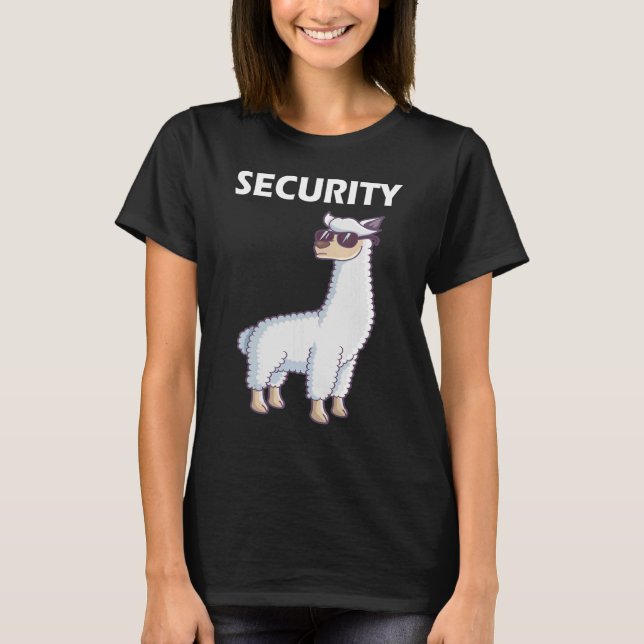 T-shirt Service de sécurité de la compagnie de sécurité (Devant)