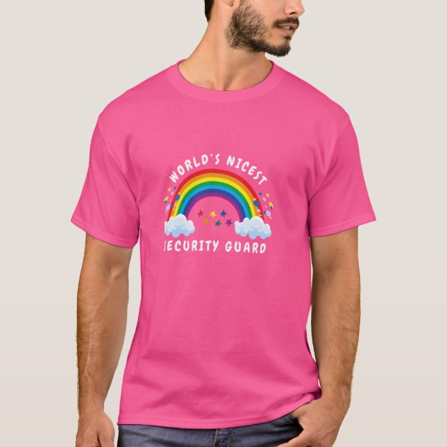 T-shirt Service de sécurité de la profession de gardienne  (Devant)