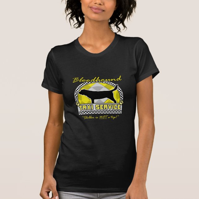 T-shirt Service de taxi de limier (Devant)