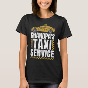 T-shirt Service de Taxi de Mens Grand-père Taxi Conduite d