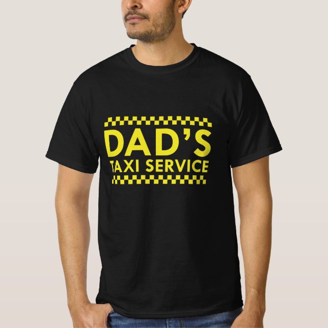 T-shirt Service de taxi de papa (Devant)