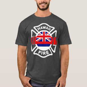T-shirt Service des incendies d'Hawaï Pompiers Pompiers