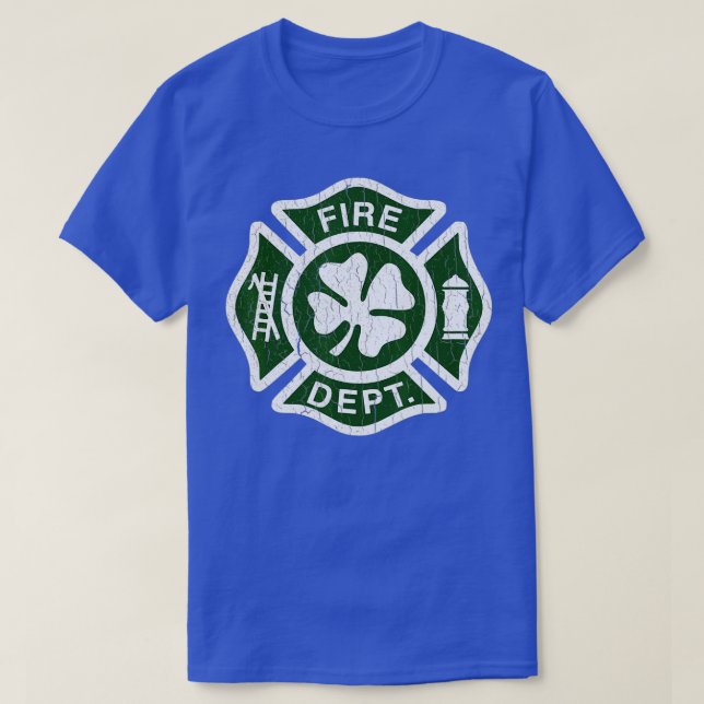 T-shirt Service des incendies irlandais Saint Patricks Day (Design devant)