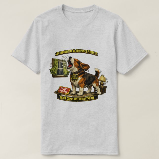 T-shirt Service des plaintes pour bruit de Beagle | Hurlem (Design devant)