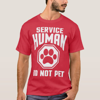 T-shirt Service Design humain ne pas animaux de compagnie 