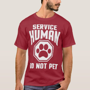 T-shirt Service Design humain ne pas animaux de compagnie 