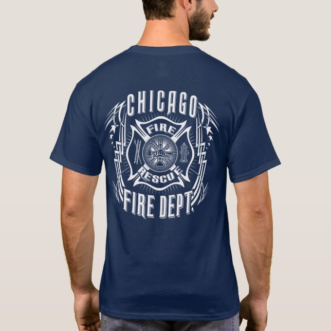 T-shirt Service d'incendie de Chicago (Dos)
