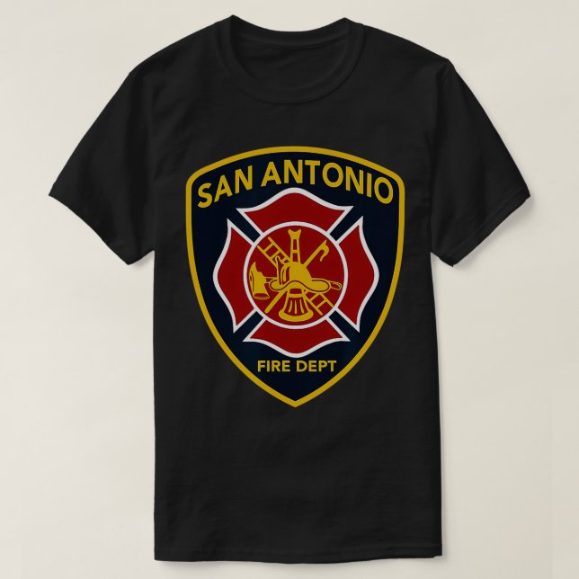 T-shirt Service d'incendie de San Antonio  (Design devant)