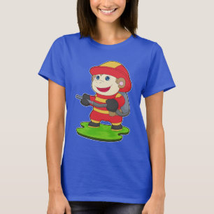 T-shirt Service d'incendie des pompiers singes