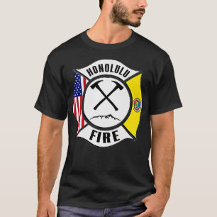 T-shirt Service d'incendie Honolulu Hawaii Pompiers Rescu