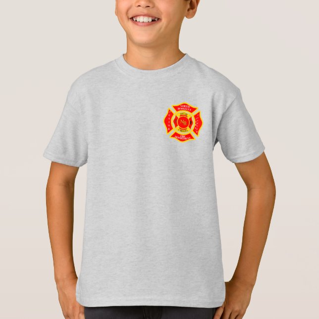 T-shirt Service d'incendie junior de North Berkeley (Devant)