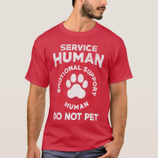 T-shirt Service Dog Human Do Not Pet Funny Rescue Dog Owne