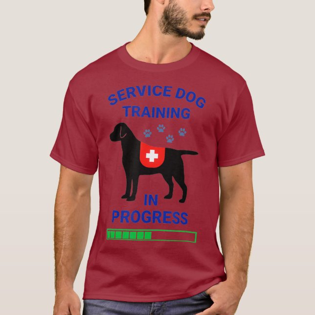 T-shirt Service Dog in Training Registered Trainer Lab (Devant)