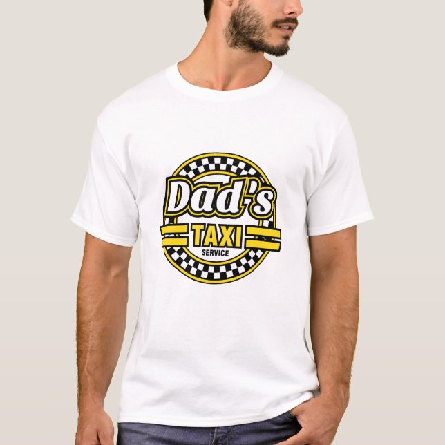 T-shirt Service du taxi du papa (Devant)