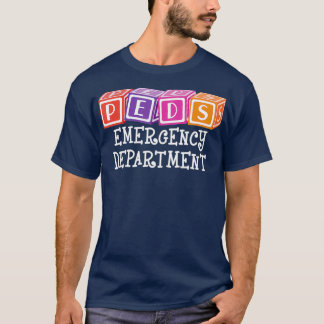 T-shirt Service d'urgence de PEDS Infirmière RN ER Pediatr