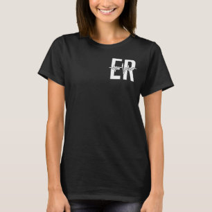 T-shirt Service d'urgence Urgence infirmière front + arriè