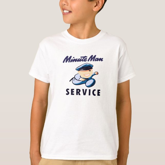 T-SHIRT SERVICE HOMME MINUTE (Devant)