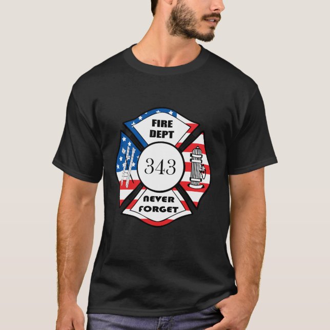 T-SHIRT SERVICE INCENDIE FDNY (Devant)