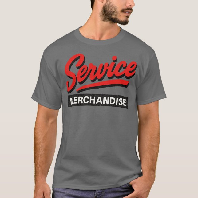 T-shirt Service Marchandises Rétro 80s (Devant)
