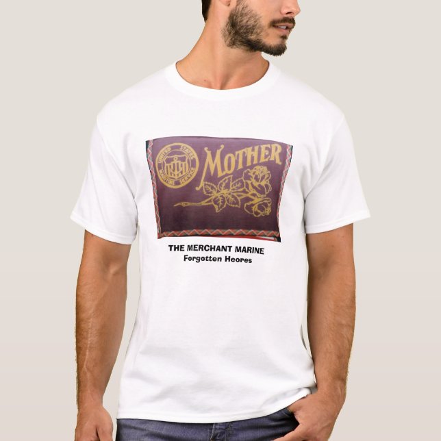 T-shirt service maritime, LA MARINE MARCHANDE      Forg… (Devant)