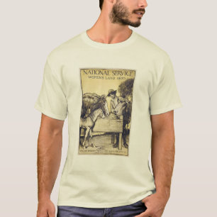 T-shirt Service national Vintage Recrutement de femmes dan