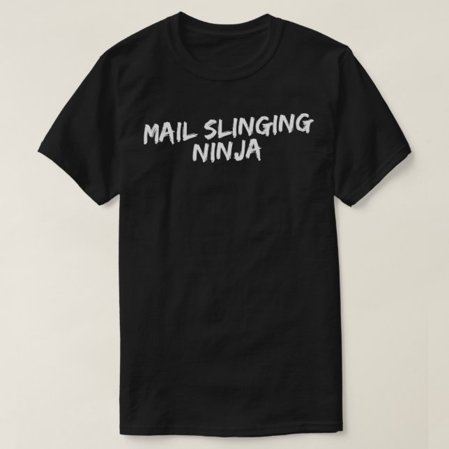 T-shirt Service postal Ninja Funny (Design devant)