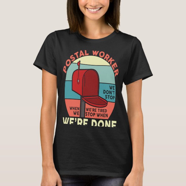T-shirt Service postal pour un Cool de courrier (Devant)