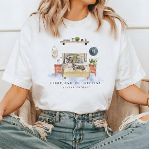 T-shirt Services de gardiennage de maison et d'animaux dom
