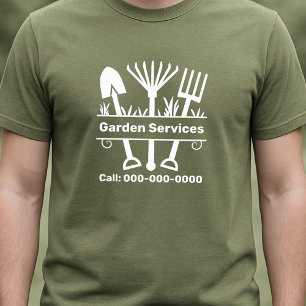 T-shirt Services de jardin - Outils Monogramme
