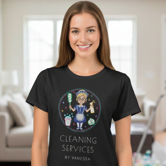 T-shirt Services de nettoyage professionnel de maison Entr (Créateur téléchargé)