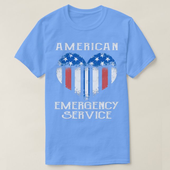 T-shirt Services Médicales d'urgence Ambulance 1 (Design devant)