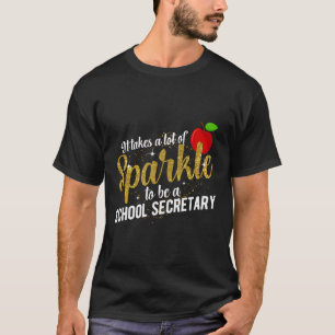 T-shirt Servir D'École Secrétaire D'École De Jour